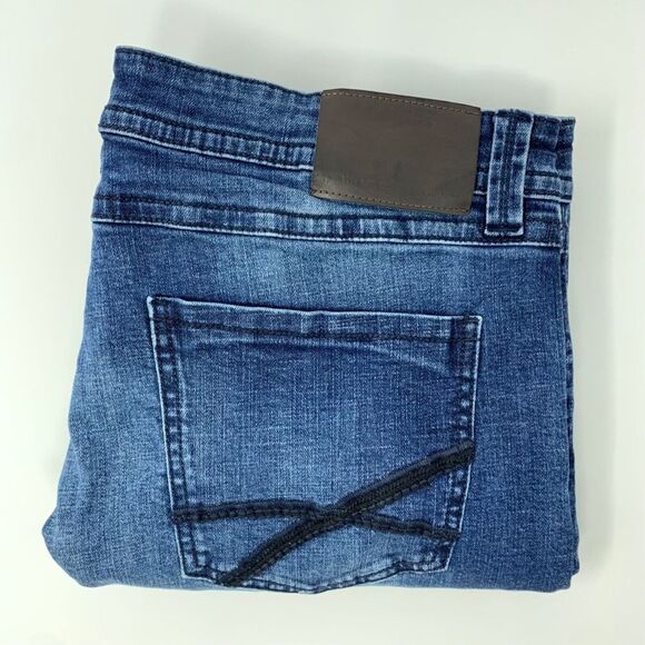 TK AXEL Men's Jeans Slim Boot Blue Bondi‎ Size W38 L32 - Picture 1 of 9